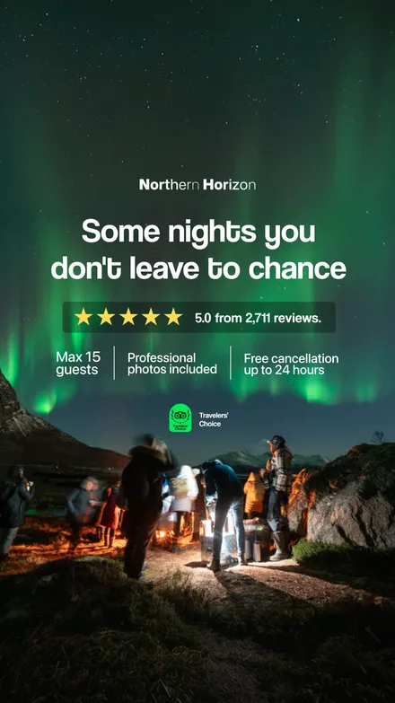 Review-led static ad for Northern Horizon