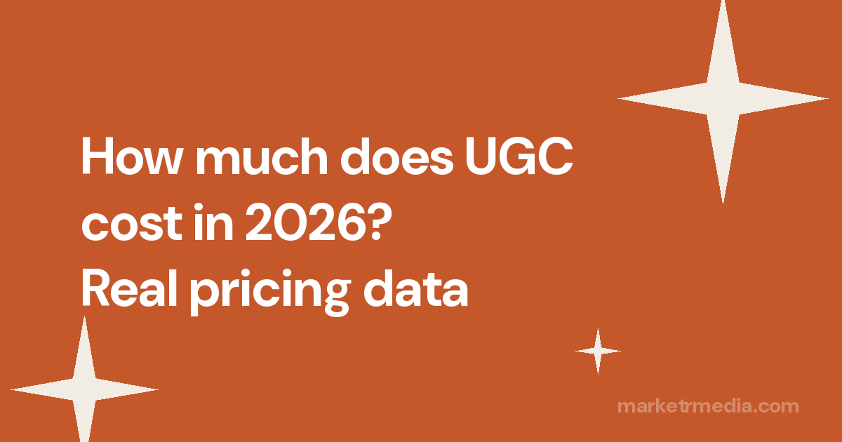 How much does UGC cost in 2026? Real pricing data